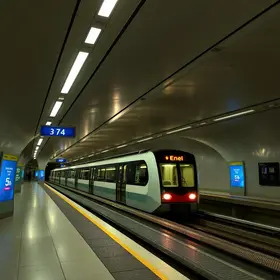 iluminação do metrô de São Paulo