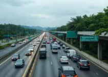 fluxo de veículos