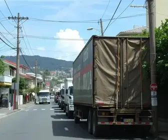 tráfego de caminhões no Sacomã